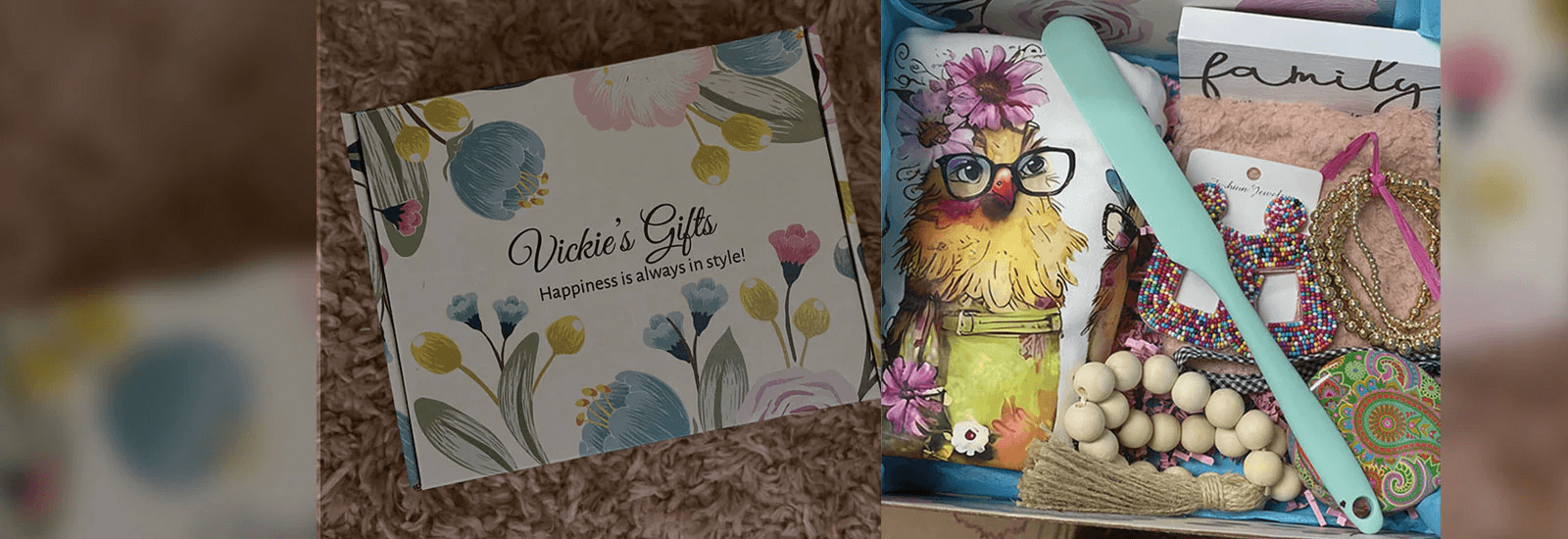 a Vickie’s Gifts Happy Box subscription box