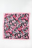 FLOWER PRINT SILKY FEELING BANDANA SCARF | 21SC395