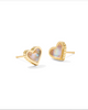 Ari Heart Earring- Gold Iridescent