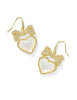 Haisley Heart- Drop Earring Gold Ivory MOP