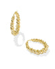 Haisley Hoop- Gold Metal Earring