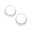 Palm Canyon Silver Hoop Earring