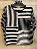 Black & White Mixed Stripe Top