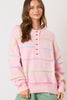 Pink Multi Stipe Sweater