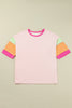 Colorblock Pink Tee