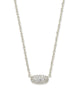 Grayson Crystal Pendant Necklace - Silver