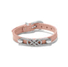 Interlok Braid Leather Bracelet - Pink Sand