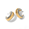 Interlok Noir Gold Small Hoop Earring