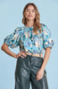 Renee Faux Sude Watercolor Top