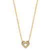 Enchanting Heart Gold Necklace