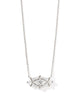 Lindy Rae Elisa Pendant Necklace - Silver Clear Crystal