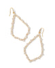 Sophee Crystal Open Frame Earring Gold