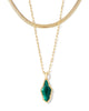 Evelyn Multi Strand Necklace - Green MOP