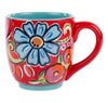 Red Floral Mug