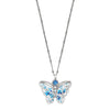 Kyoto In Bloom Blue Butterfly Petite Necklace