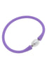 Bali Freshwater Pearl Silicone Bracelet - Lavender