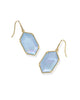 Hallie Drop Earring - Gold Sky Blue MOP