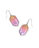 Hallie Drop Earring - Silver Sunrise Watercolor Illusion