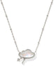 Celeste Cloud Short Pendant Silver Necklace