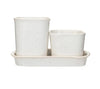 Stoneware Planter Set