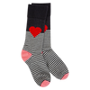 Black Multi Heart Sock