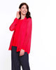 Organza Stripe Cardigan - Red