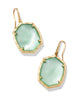 Daphne Drop Earring - Gold Green MOP