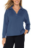 V-Neck Popover - Prussian Blue