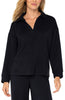 V-Neck Popover - Black