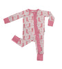 Boots & Bows Long Sleeve Zip PJ