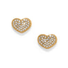 Illumina Celeste Heart Gold Post Earrings