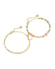 Mini Elisa Abbie Bracelet Set - Gold Multi Mix