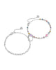 Mini Elisa Abbie Bracelet Set - Silver Multi Mix