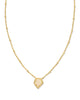 Framed Tessa Pendant Necklace - Gold Iridescent Drusy