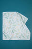 LEAF PRINT SILKY FEELING BANDANA SCARF | 40SC607