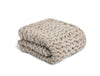 Chunky Knit Throw Blanket - Taupe