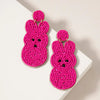 Bunny Peeps Beaded Earrings