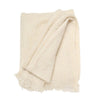 White Cotton Throw