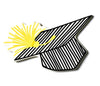 Striped Graduation Cap Mini Attachment