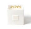 White Small Dot Mini Nesting Cube