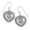 Portuguese Heart French Wire Earrings